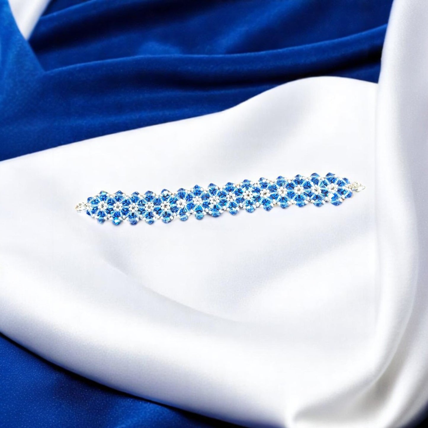 Czech MC Sapphire Blue Crystal Bracelet