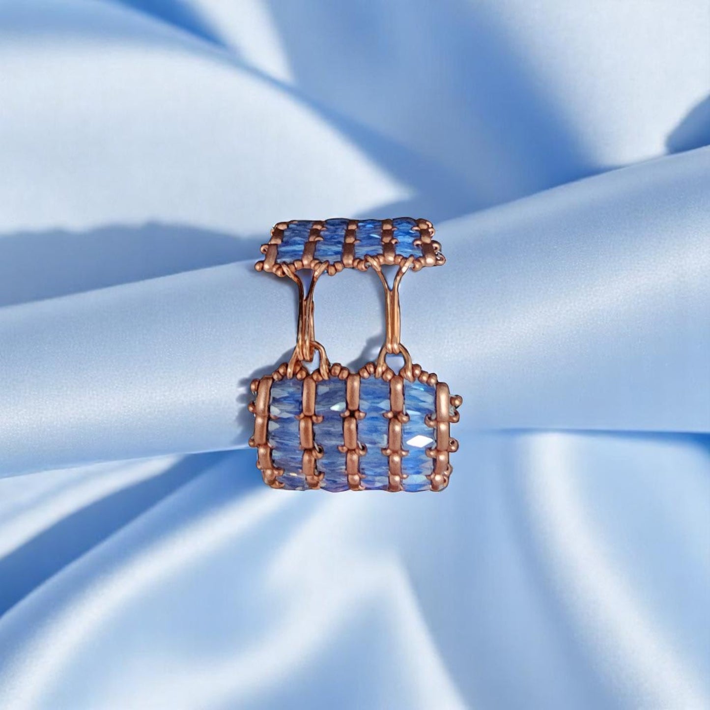 Czech Crystal Cylinder Bracelet back