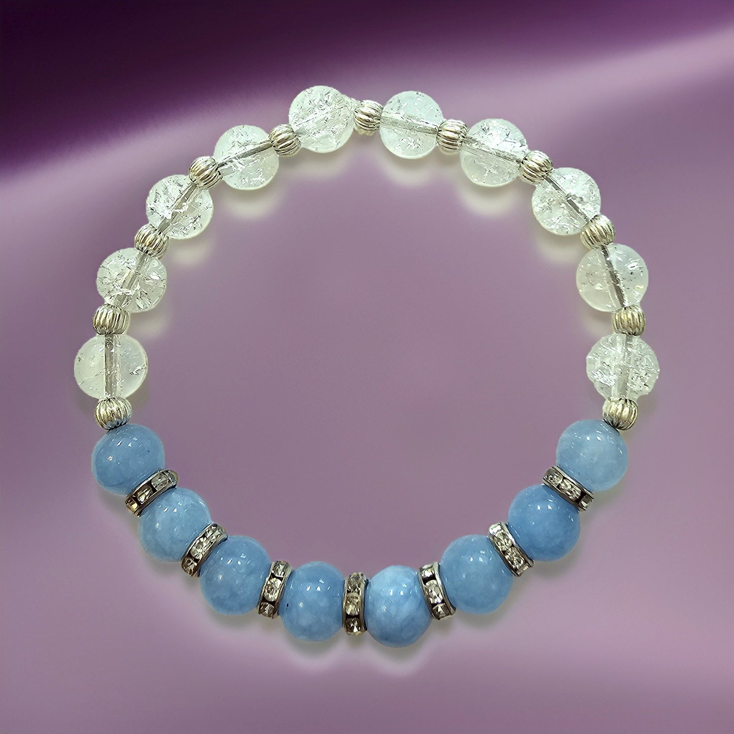 Clear Quartz Bracelet - Stretch Bracelet - CelStone Jewelry