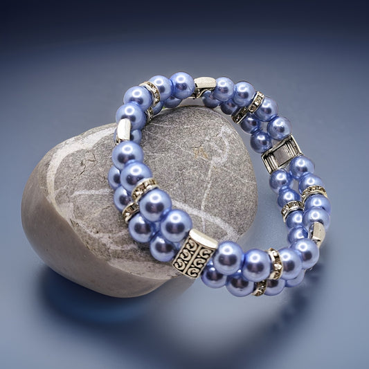 Double-Layer Bracelet - Stretch Bracelet - CelStone Jewelry