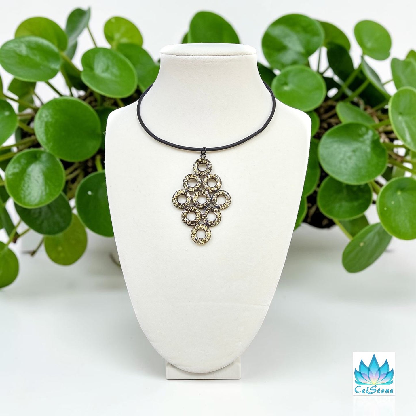 Foiled Geometric Necklace