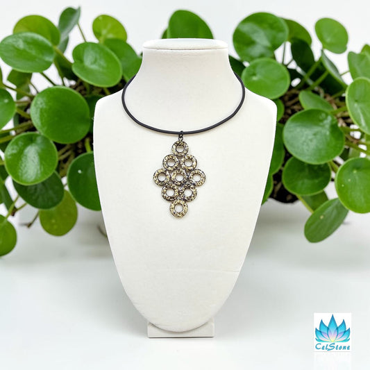Foiled Geometric Necklace