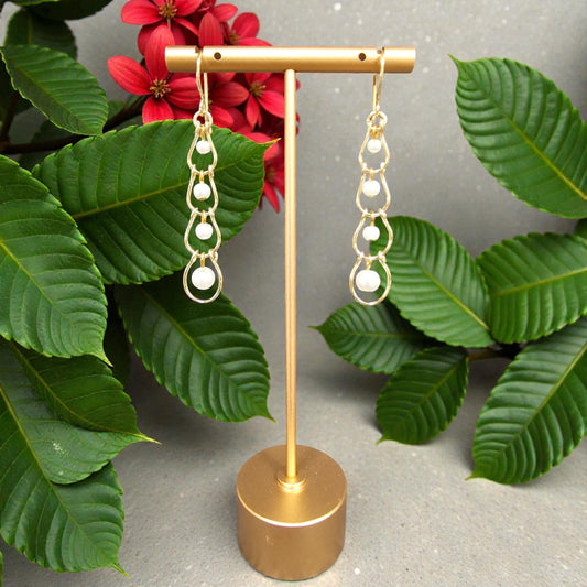 Horseshoe Pearl Earrings