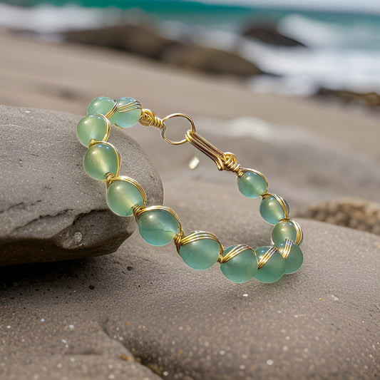 Jade Bead Bracelet - Elegant Bracelet - CelStone Jewelry